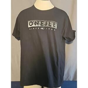 Oneill Surf Tee T-Shirt Size Large, Coastal Surf Wear Black Short Sleeve